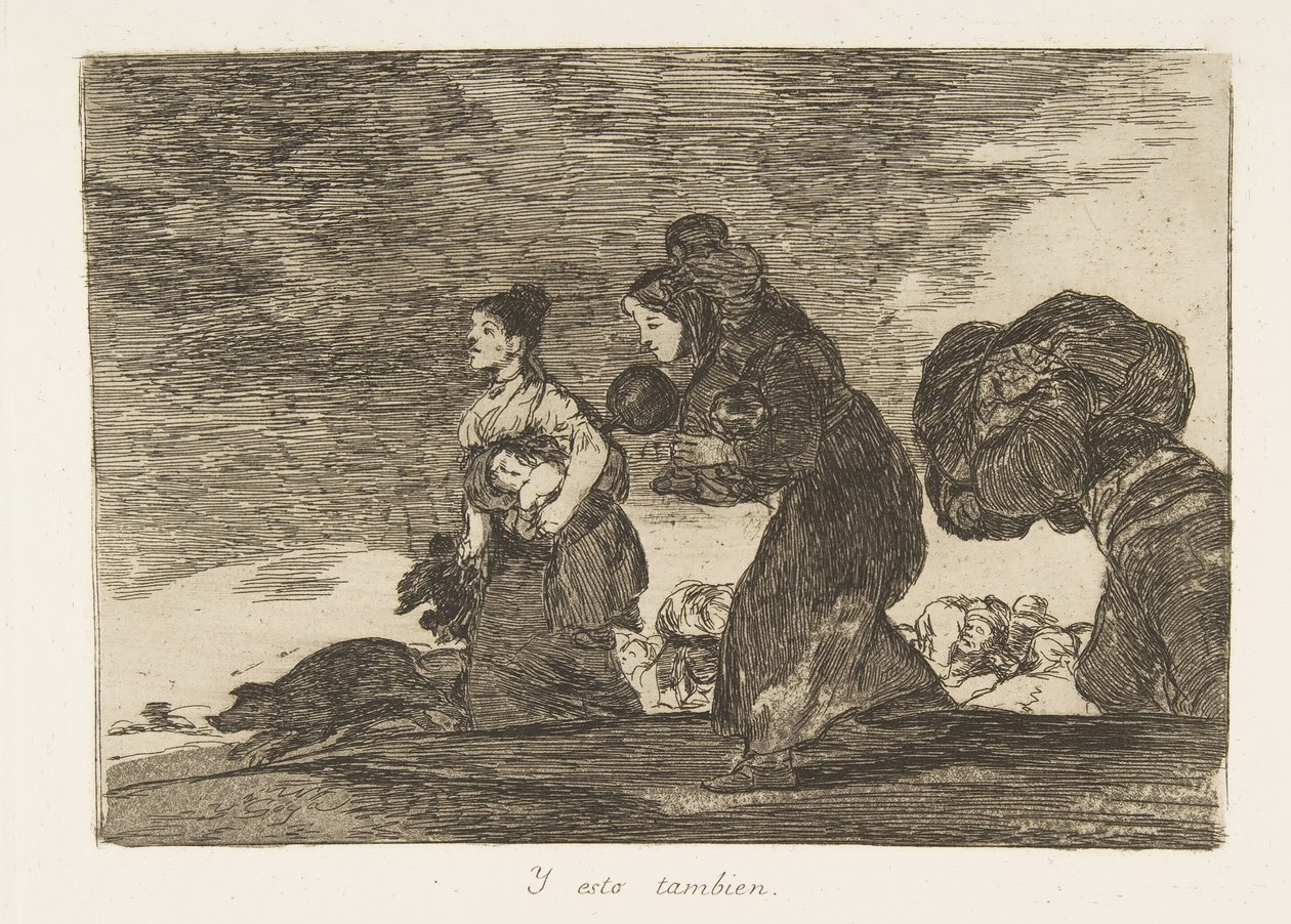 Tavola 45 da I Disastri della Guerra: E..., 1810 pubblicato 1863 da Francisco de Goya