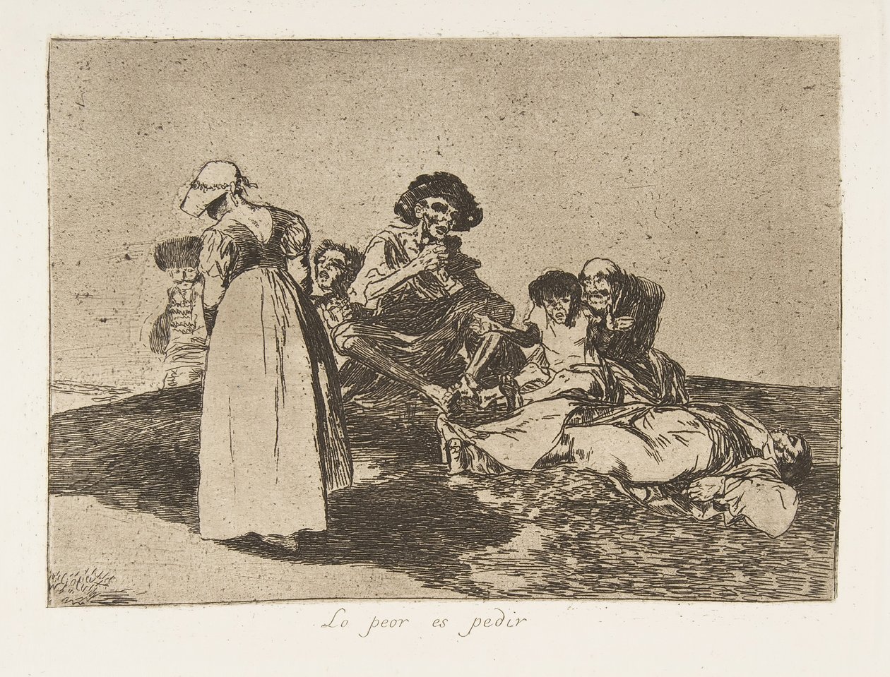 Tavola 55 da I Disastri della Guerra: Th..., 1811-12 pubblicato 1863 da Francisco de Goya