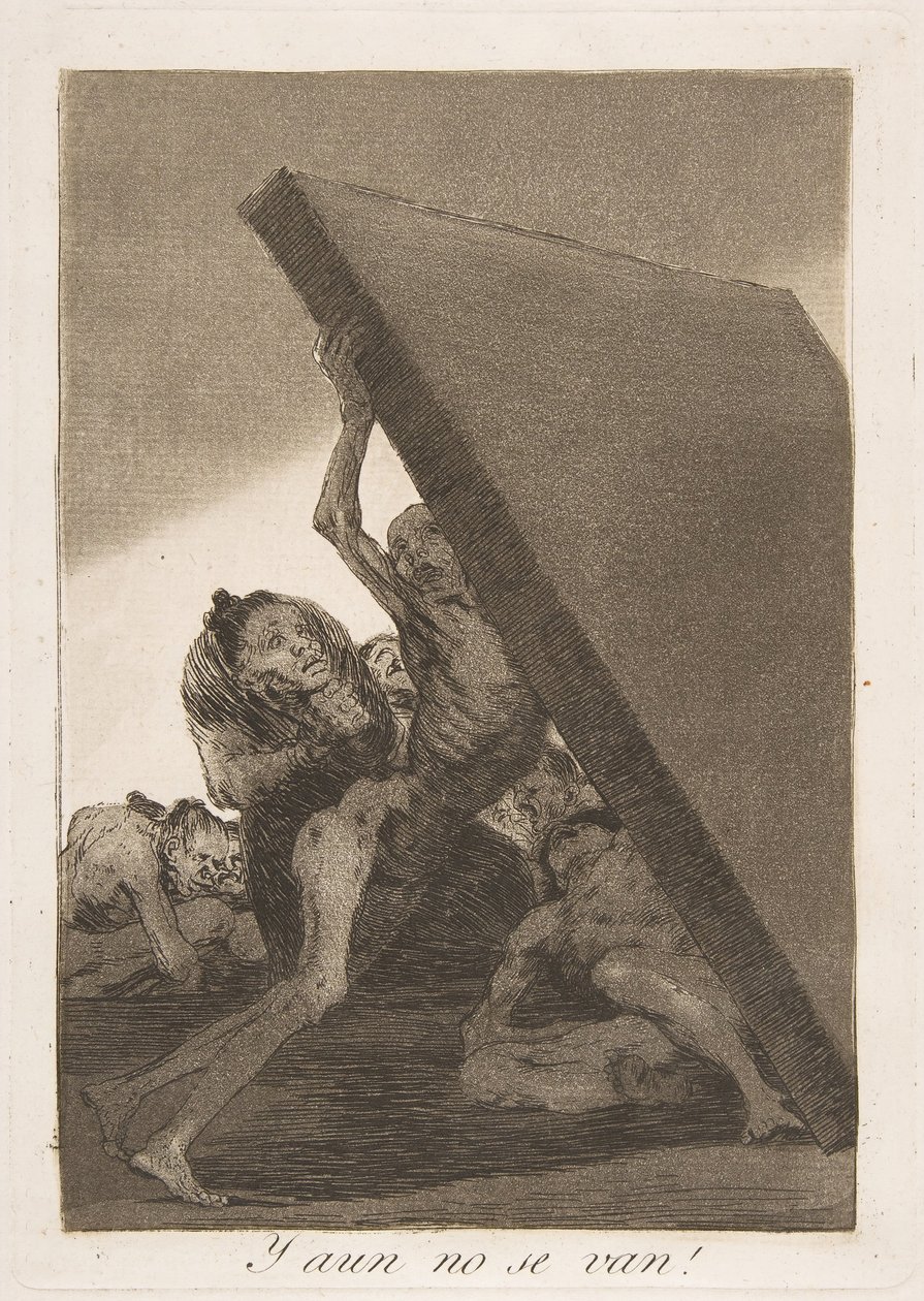 Tavola 59 da Los Caprichos: E ancora non se ne vanno! Y aun no se van!, 1799 da Francisco de Goya