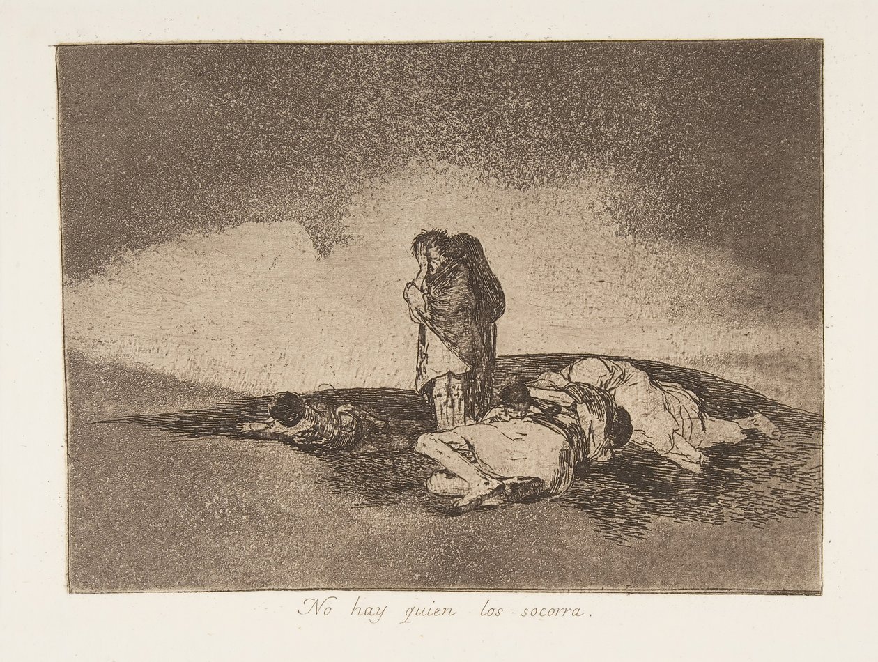 Tavola 60 da I disastri della guerra: Th..., 1811-12 pubblicato 1863 da Francisco de Goya