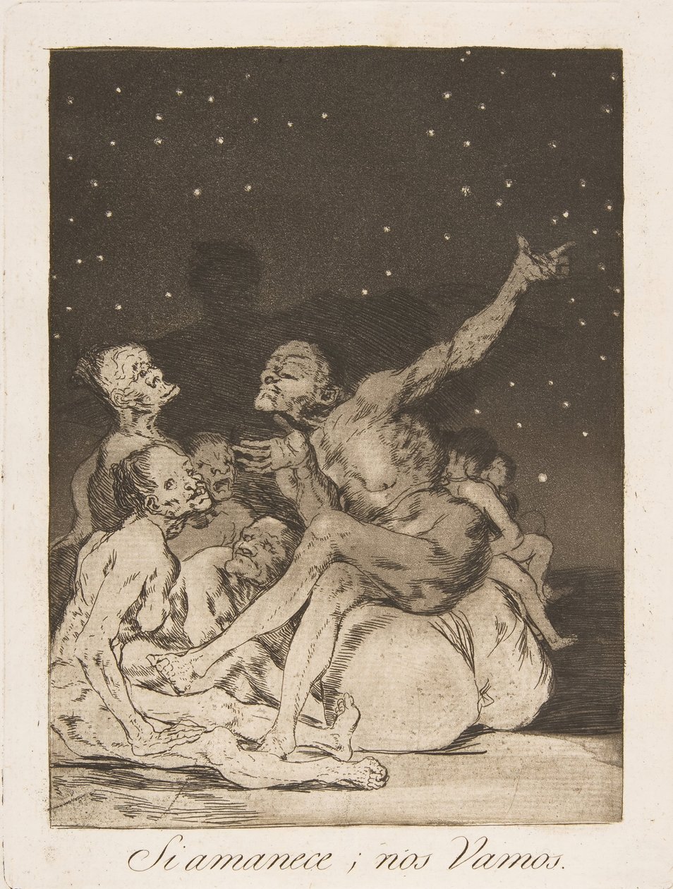 Quando spunta il giorno ce ne andremo (Si amanece, nos Vamos) da Francisco de Goya