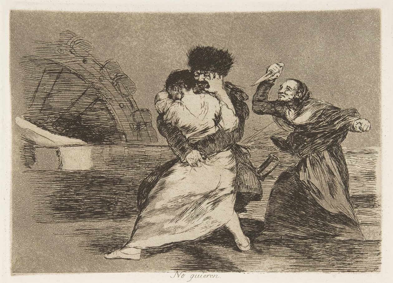 Tavola 9 da I disastri della guerra: Loro d... da Francisco de Goya