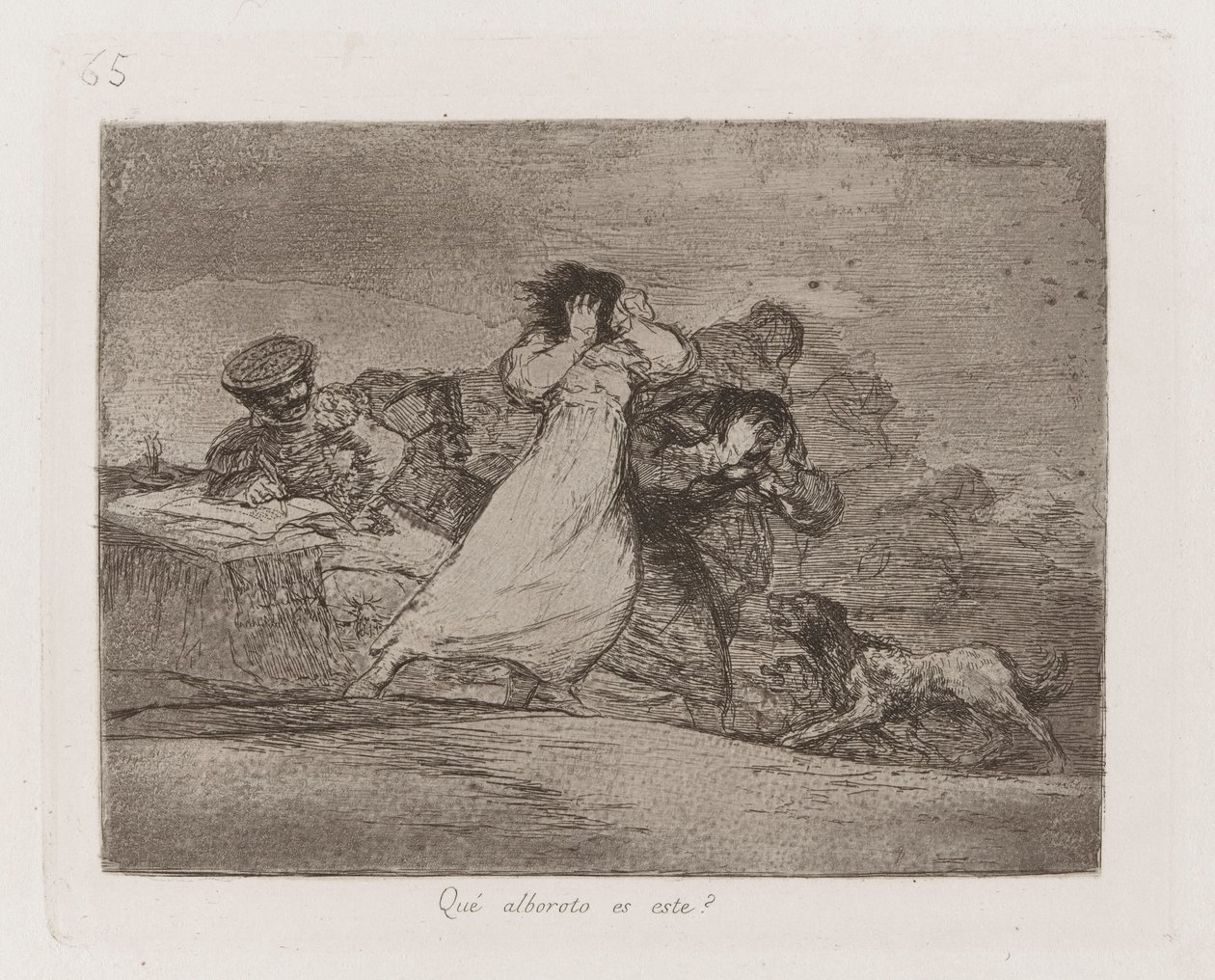 Che trambusto è questo?, Tavola 65 da I disastri della guerra da Francisco de Goya