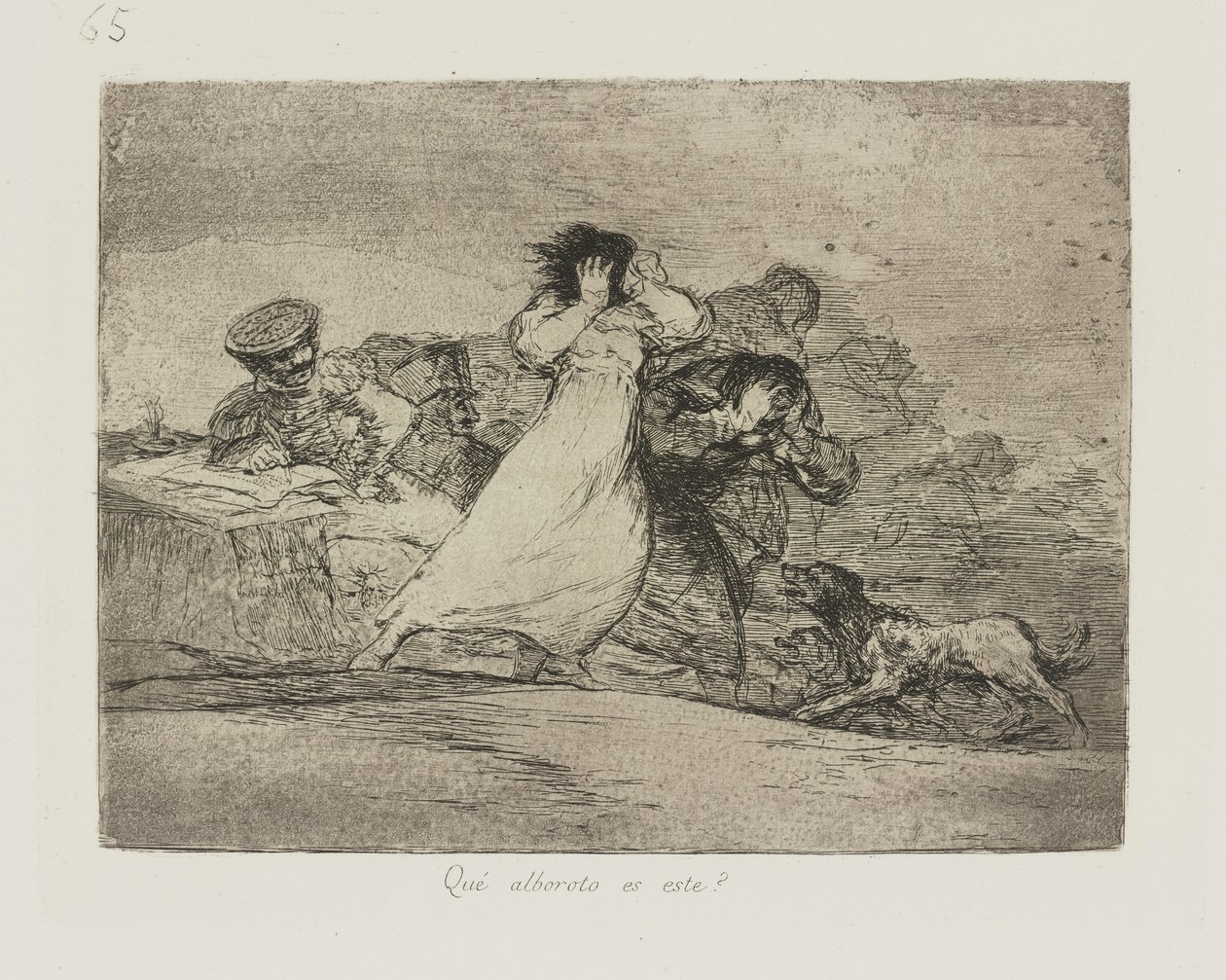 Che alboroto es este? (Qual è questo trambusto?), pl. 65 dalla serie Los desastres de la guerra da Francisco de Goya