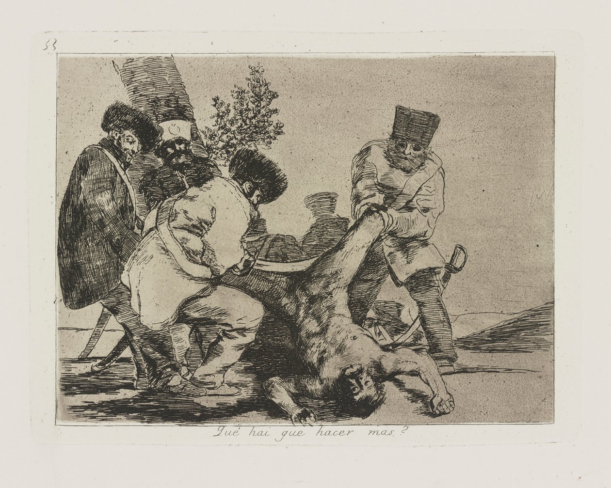 Che altro si può fare?, tav. 33 dalla serie I disastri della guerra da Francisco de Goya