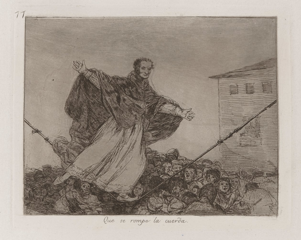 Che si rompa la corda, tav. 77 dalla serie I disastri della guerra da Francisco de Goya