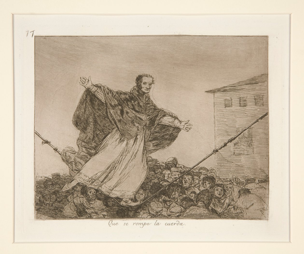 Que se rompe la cuerda, tav. 77 da Los desastres de la guerra da Francisco de Goya