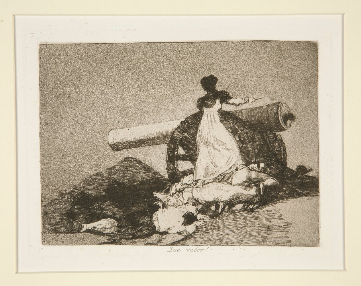 Che valore! (Que valor!), tav. 7 da Los desastres de la guerra (I disastri della guerra) da Francisco de Goya