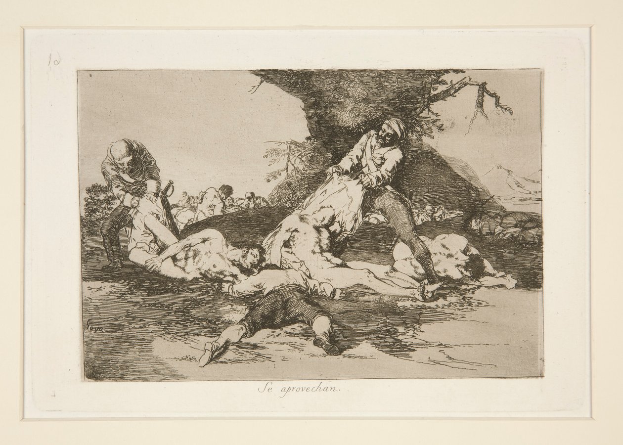 Se aprovechan, tav. 16 da Los desastres de la guerra da Francisco de Goya