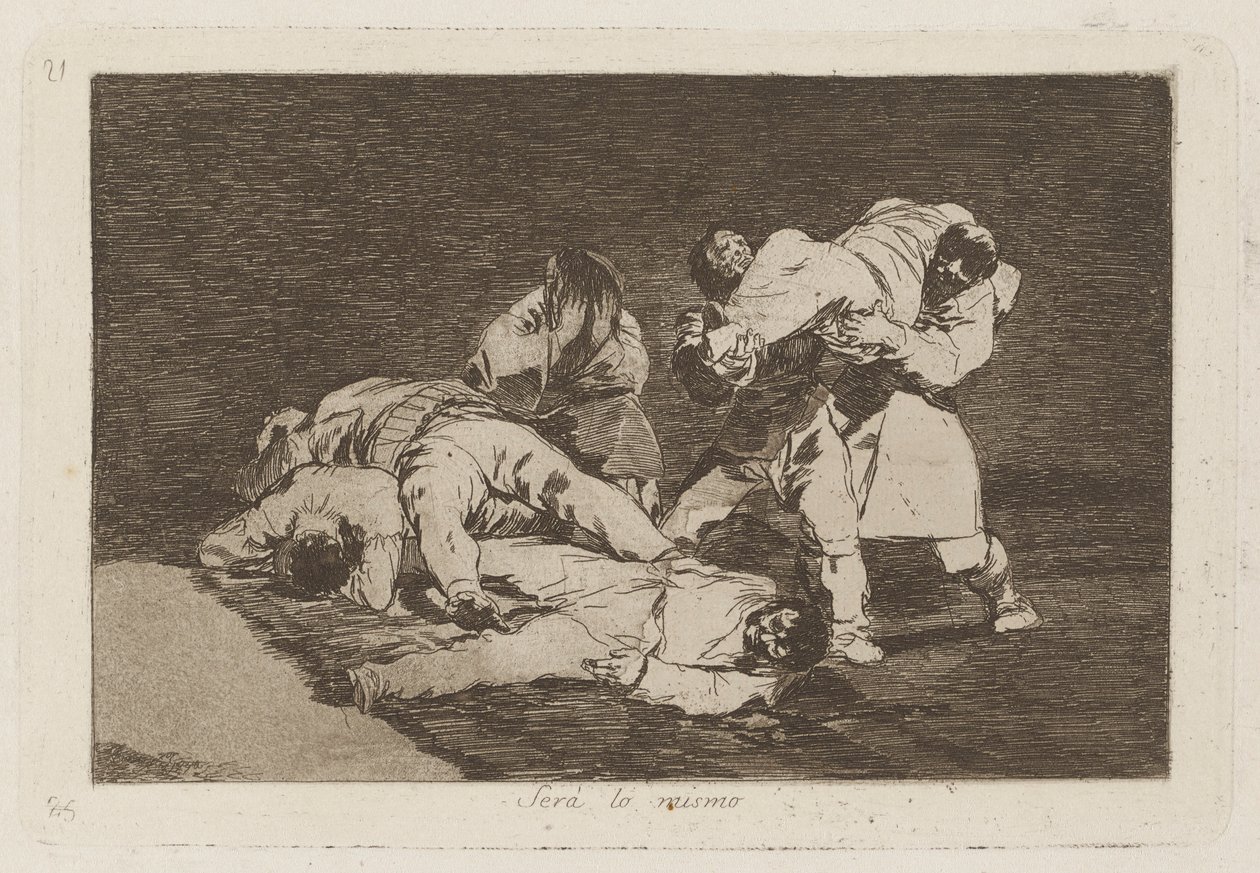 Serà lo stesso, Tavola 21 da Los desastres de la guerra da Francisco de Goya