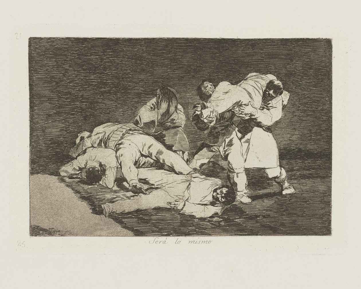 Ser? lo mismo., pl. 21 dalla serie Los desastres de la guerra da Francisco de Goya
