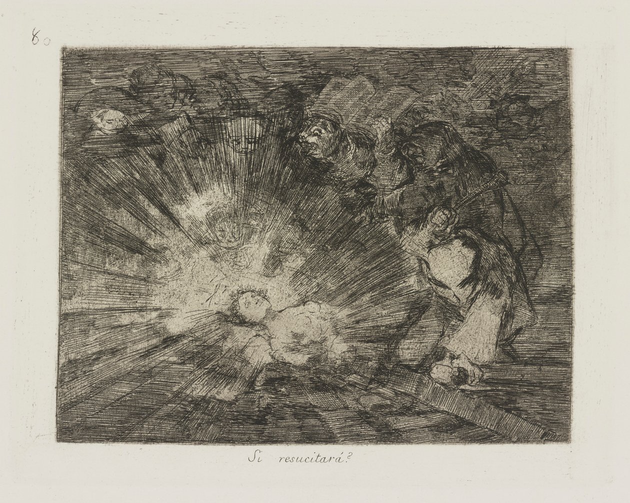 Risorgerà?, tav. 80 dalla serie I disastri della guerra da Francisco de Goya