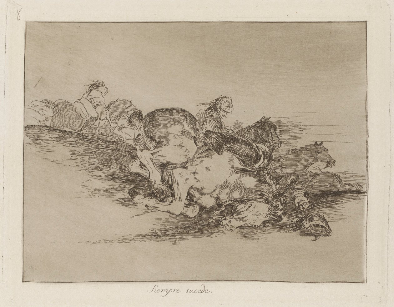 Siempre sucede (Succede sempre), tav. 8 dalla serie Los desastres de la guerra (I disastri della guerra) da Francisco de Goya
