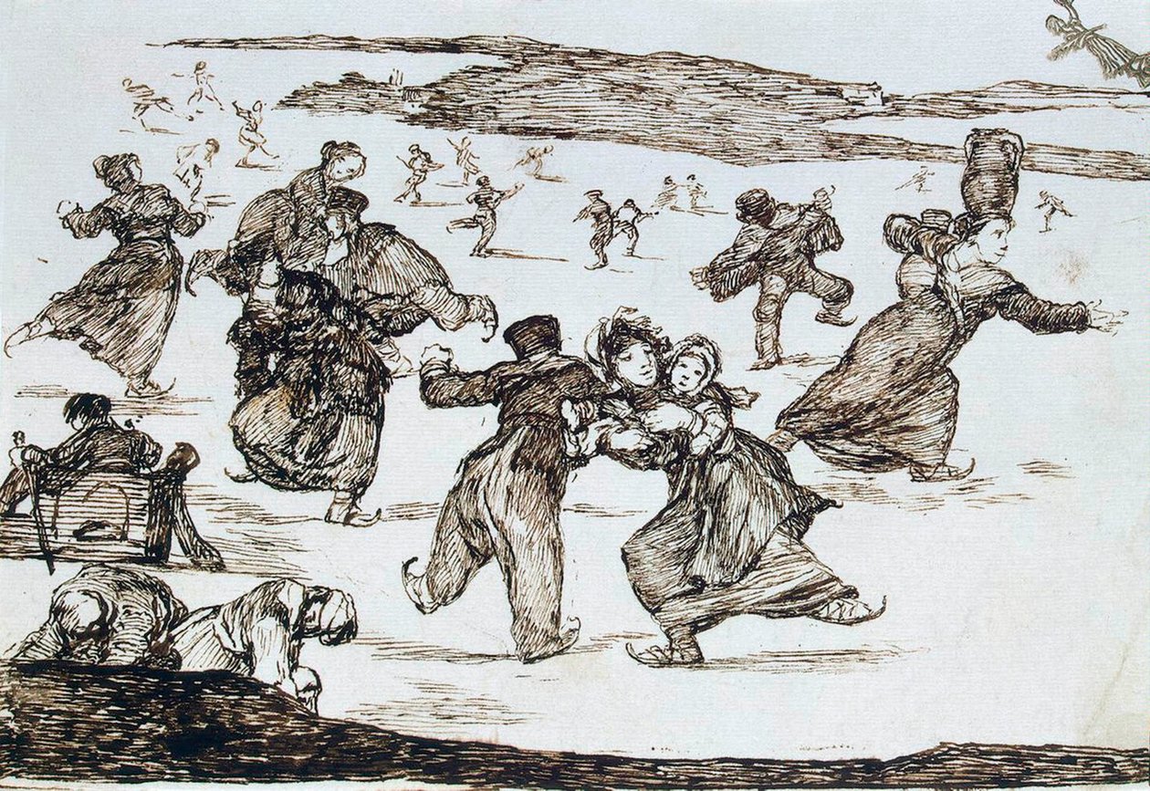 Pattinatori, tra il 1812 e il 1823 da Francisco de Goya