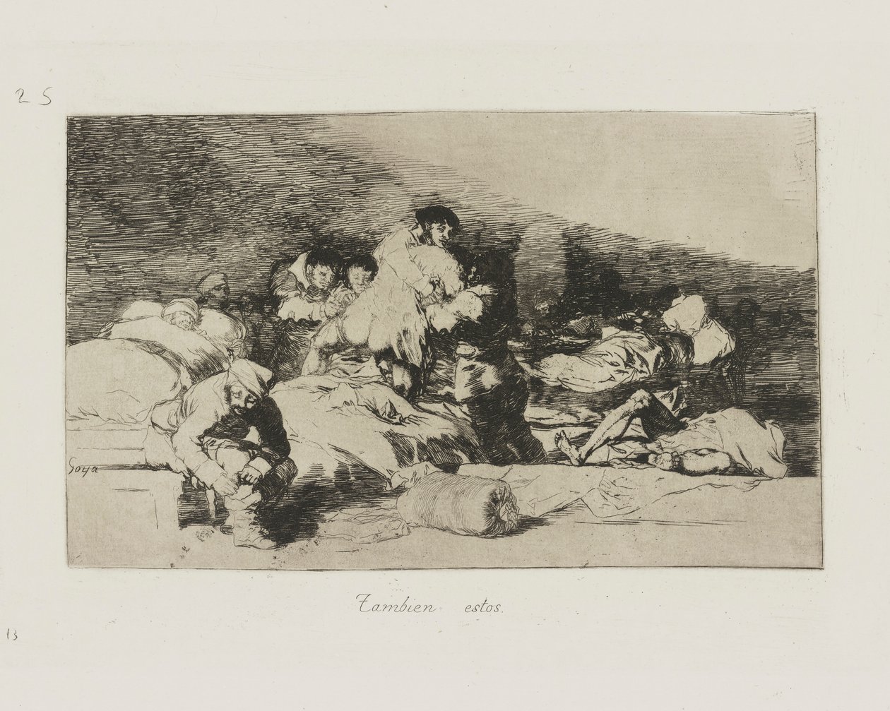 Tambien estos., tav. 25 dalla serie Los desastres de la guerra da Francisco de Goya