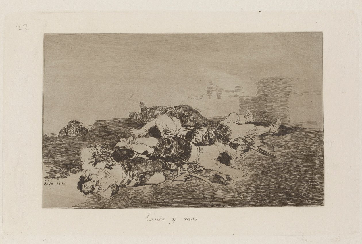 Tanto y mas, Tavola 22 da Los desastres de la guerra da Francisco de Goya