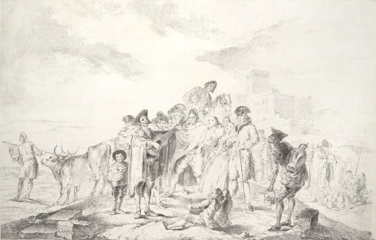 Il chitarrista cieco El ciego de la guitarra da Francisco de Goya