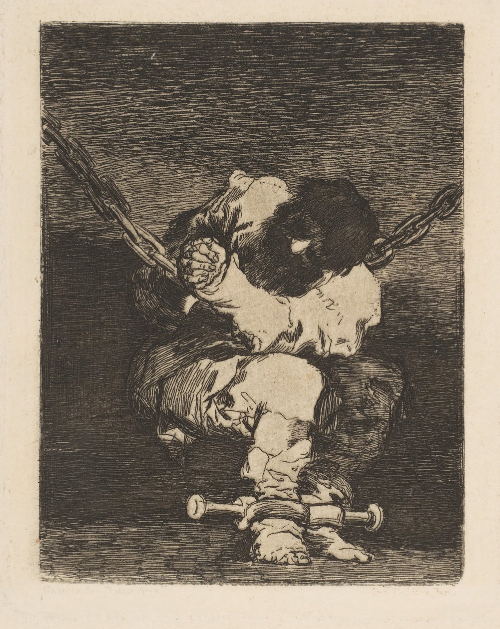 La custodia è tanto barbara quanto il crimine, ca. 1815 da Francisco de Goya