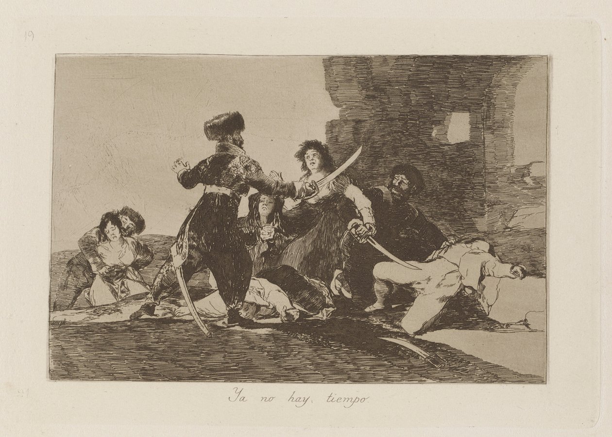 Ya no hay tiempo da Francisco de Goya
