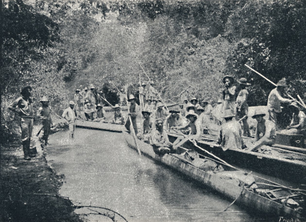 Esplorazione del Rio di Santo Anastacio, 1895 da Francisco Henszler