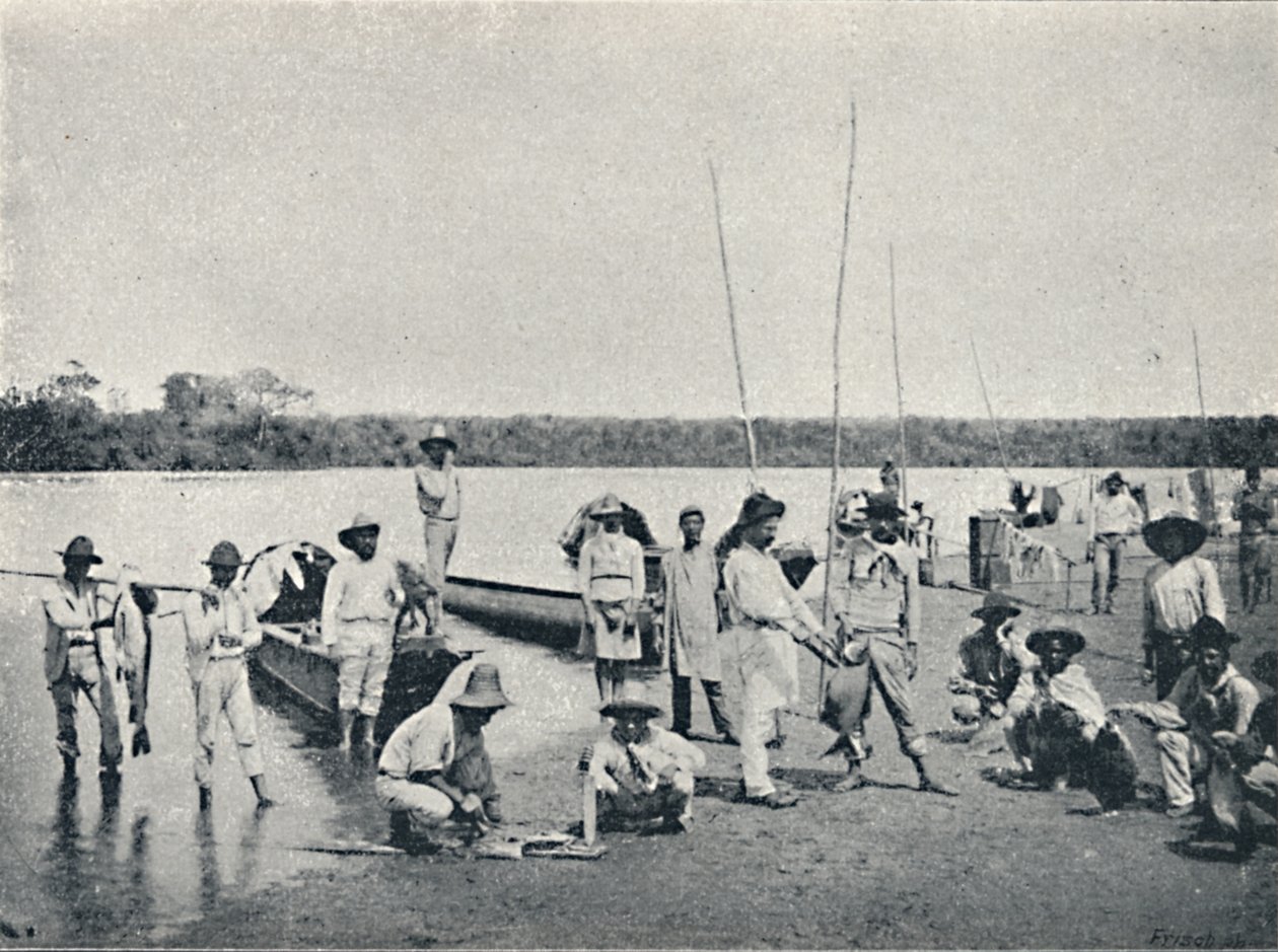 Pesca nel Rio Grande, 1895 da Francisco Henszler