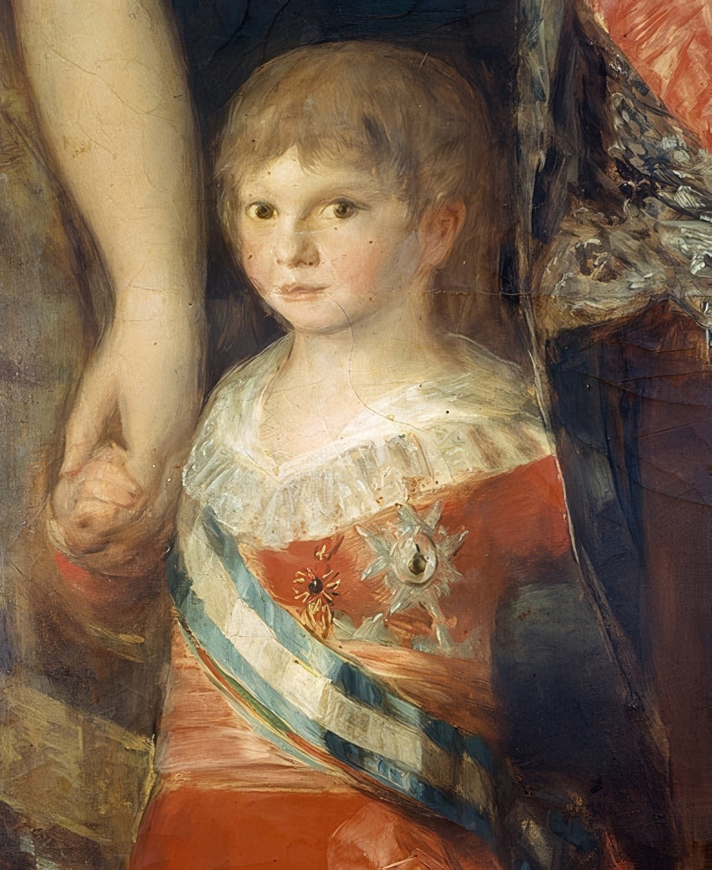 La famiglia di Carlo IV di Spagna (dettaglio: Infante Francisco de Paula Antonio) da Francisco de Goya