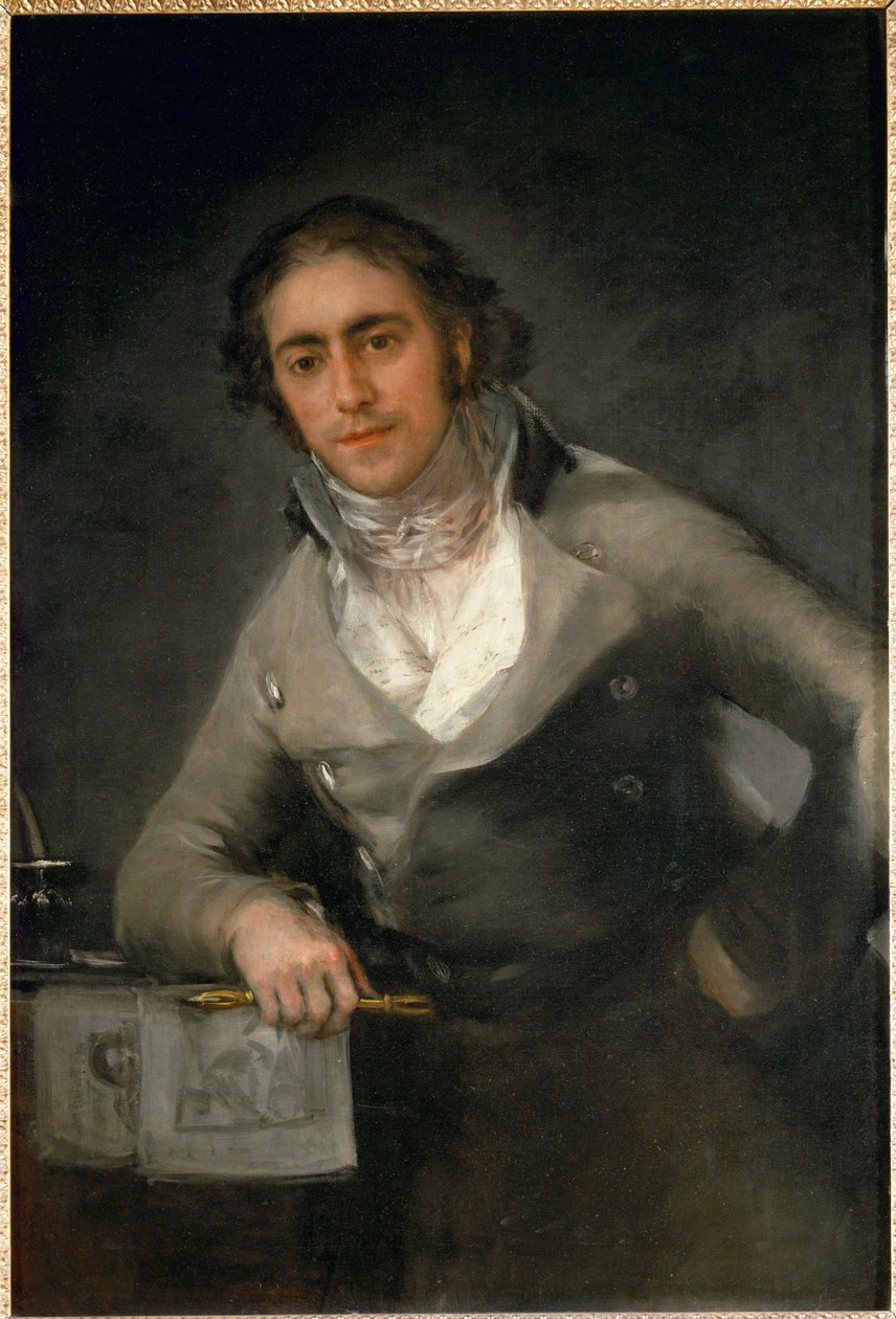 Ritratto di uomo - Ritratto maschile ... da Francisco Jose de (circle of) Goya y Lucientes