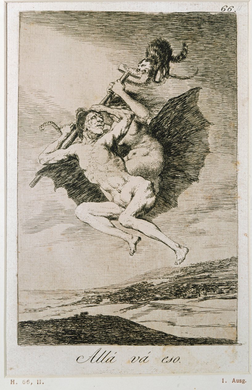 Alla va eso (etching) da Francisco Jose de Goya y Lucientes