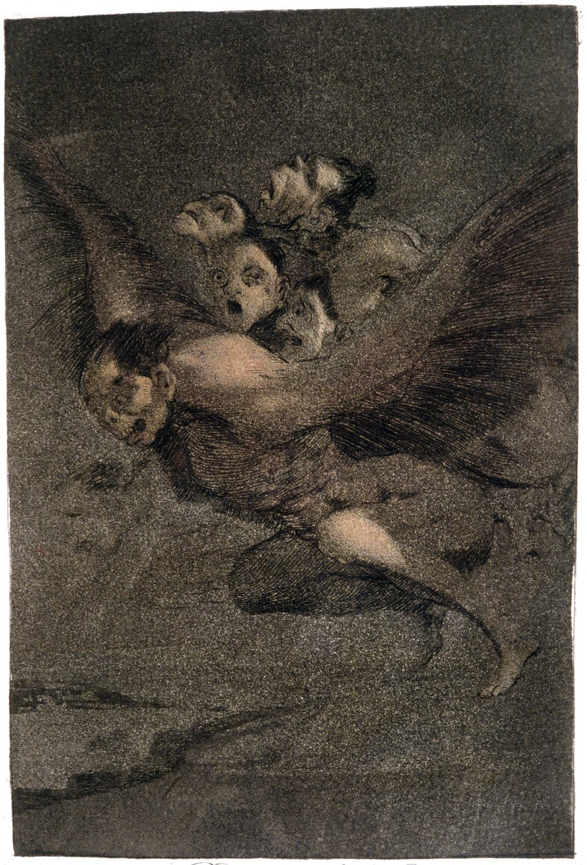 Buen Viage (Buon viaggio). Mostri alati. c.1802 da Francisco Jose de Goya y Lucientes