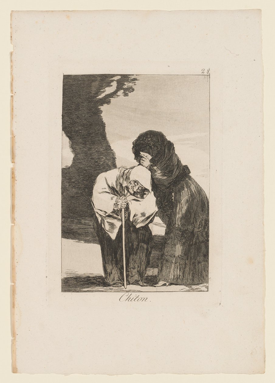 Chiton, tavola da "Los Caprichos" da Francisco de Goya