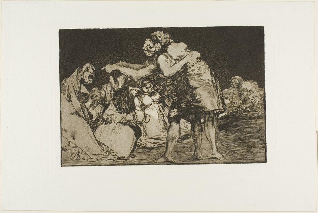 Follia disordinata, tavola sette da I Proverbi da Francisco Jose de Goya y Lucientes