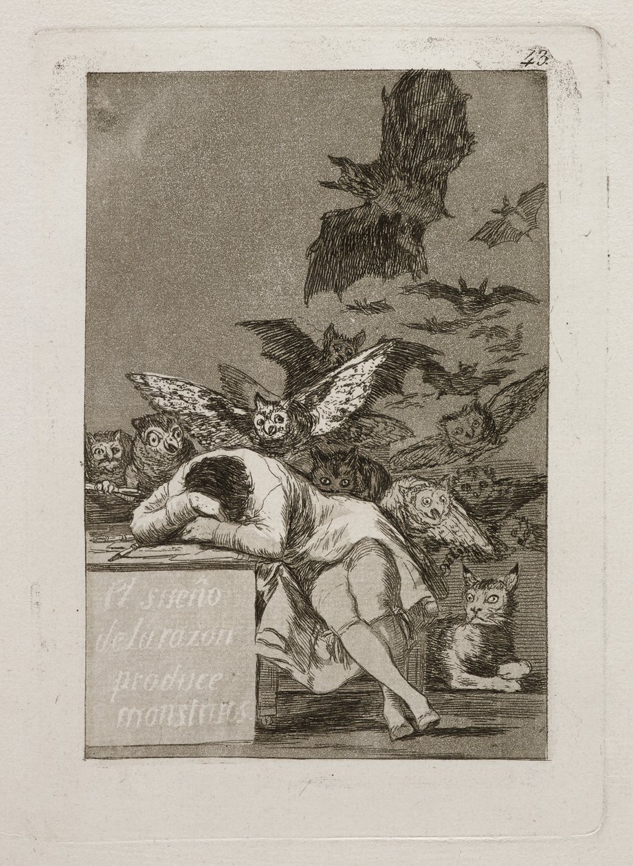 Il sonno della ragione genera mostri da Francisco Jose de Goya y Lucientes