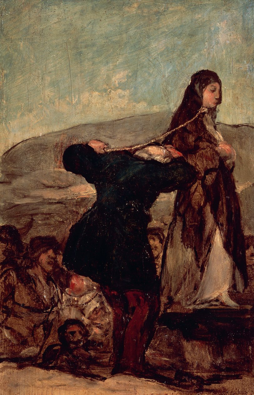 Esecuzione di una strega da Francisco Jose de Goya y Lucientes