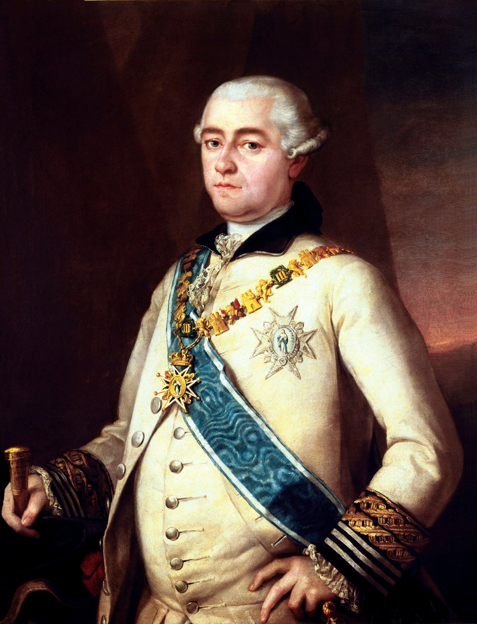 GOYA Y LUCIENTES, Francisco de (1746-1828); ALCANTARA LOPEZ DE ZUNIGA, Pedro (XVIII secolo). 14° Conte di Miranda del Castañar e 10° Duca di Peñaranda. Opera precedentemente attribuita, come dice l