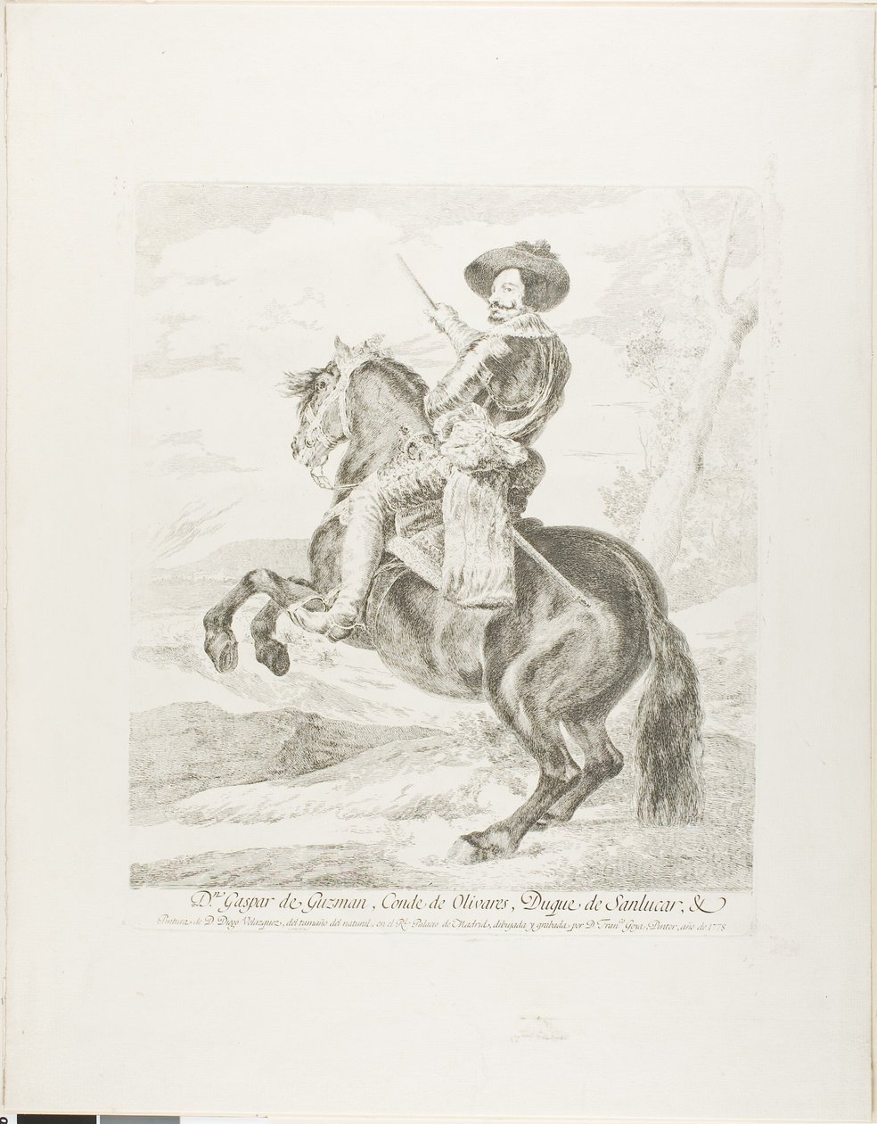 Gaspar de Guzman, Conte Duca di Olivares da Francisco Jose de Goya y Lucientes