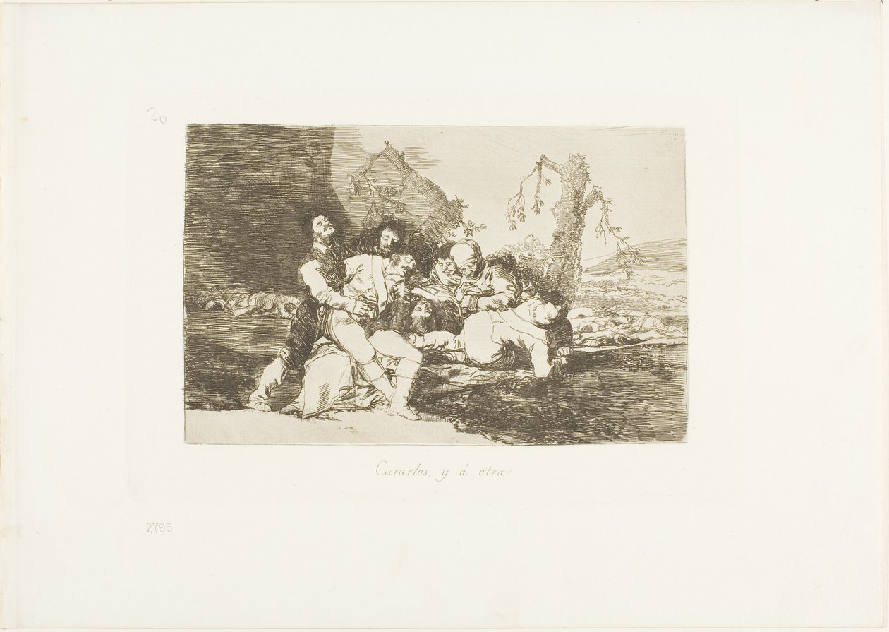 Guariscili, e passa al prossimo, tavola 20 da I disastri della guerra da Francisco Jose de Goya y Lucientes