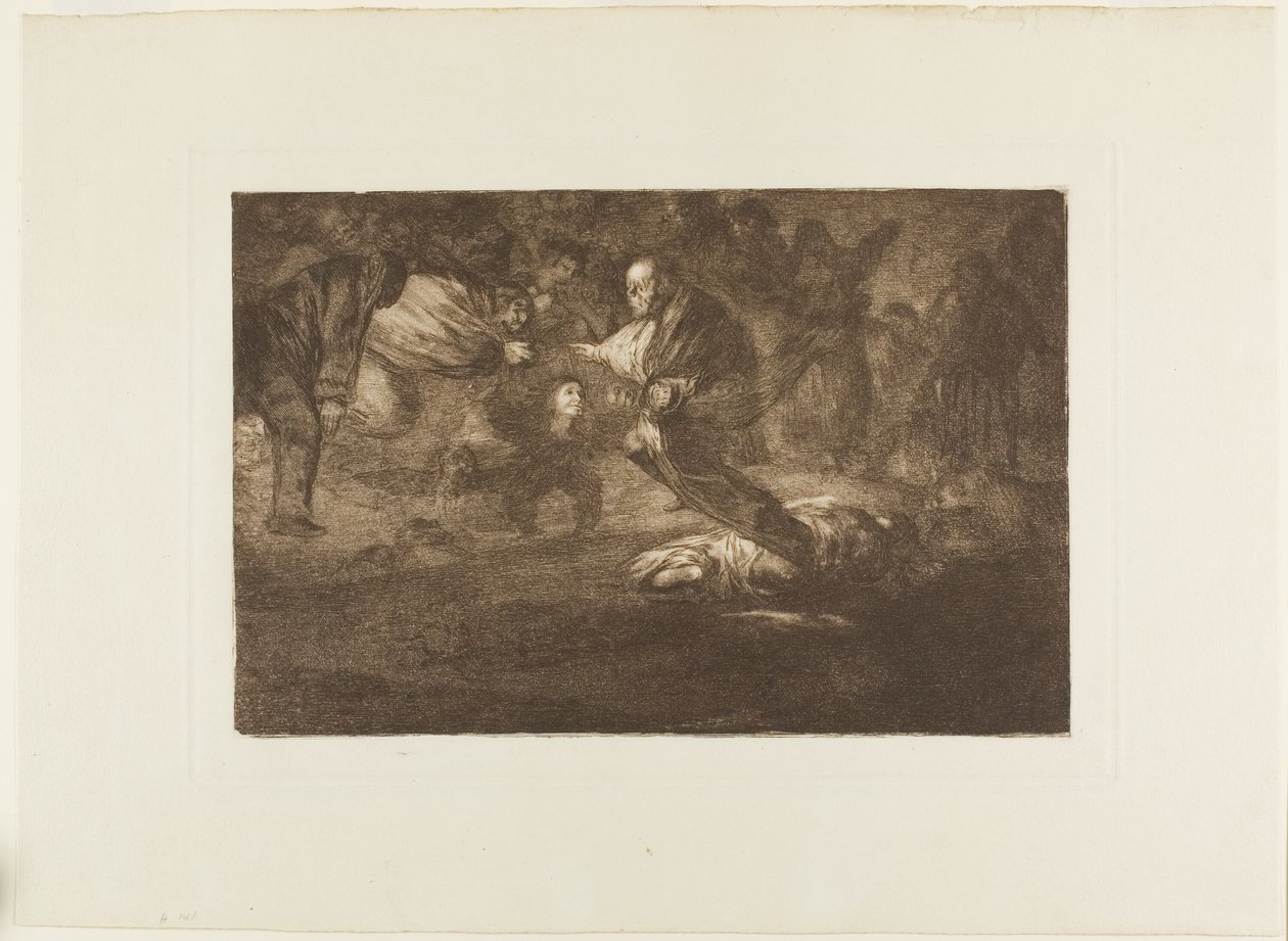 Dio li crea e loro si uniscono, tavola 18 da Los Proverbios da Francisco Jose de Goya y Lucientes