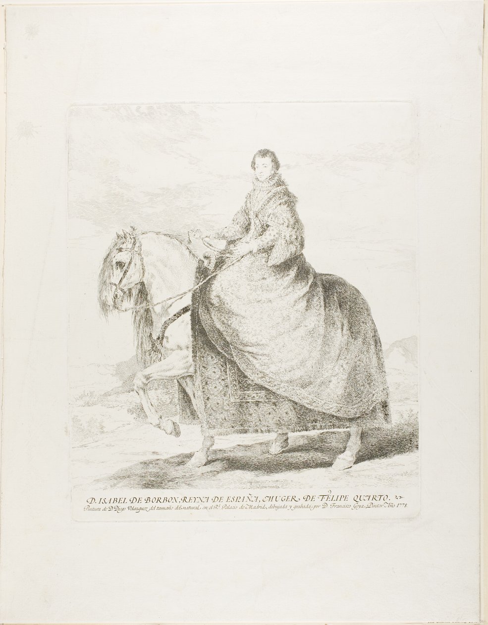 Isabel de Borbon da Francisco Jose de Goya y Lucientes