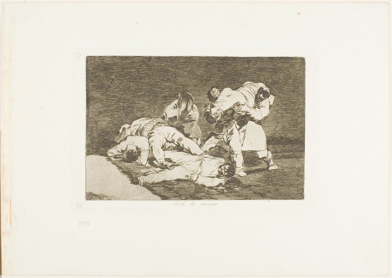 Sarà lo stesso, tavola 21 da I disastri della guerra da Francisco Jose de Goya y Lucientes