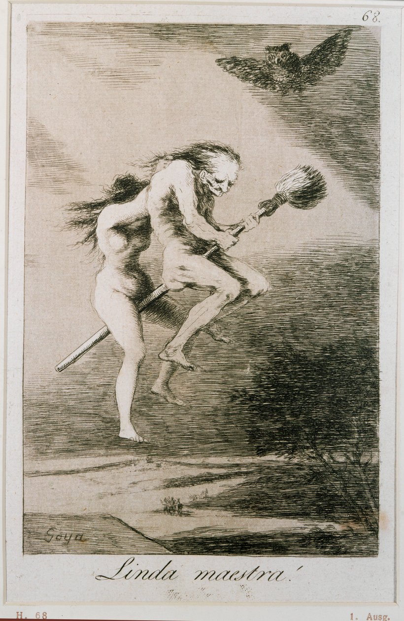 Linda maestra - Amante gentile, acquaforte n. ... (acquaforte) da Francisco Jose de Goya y Lucientes