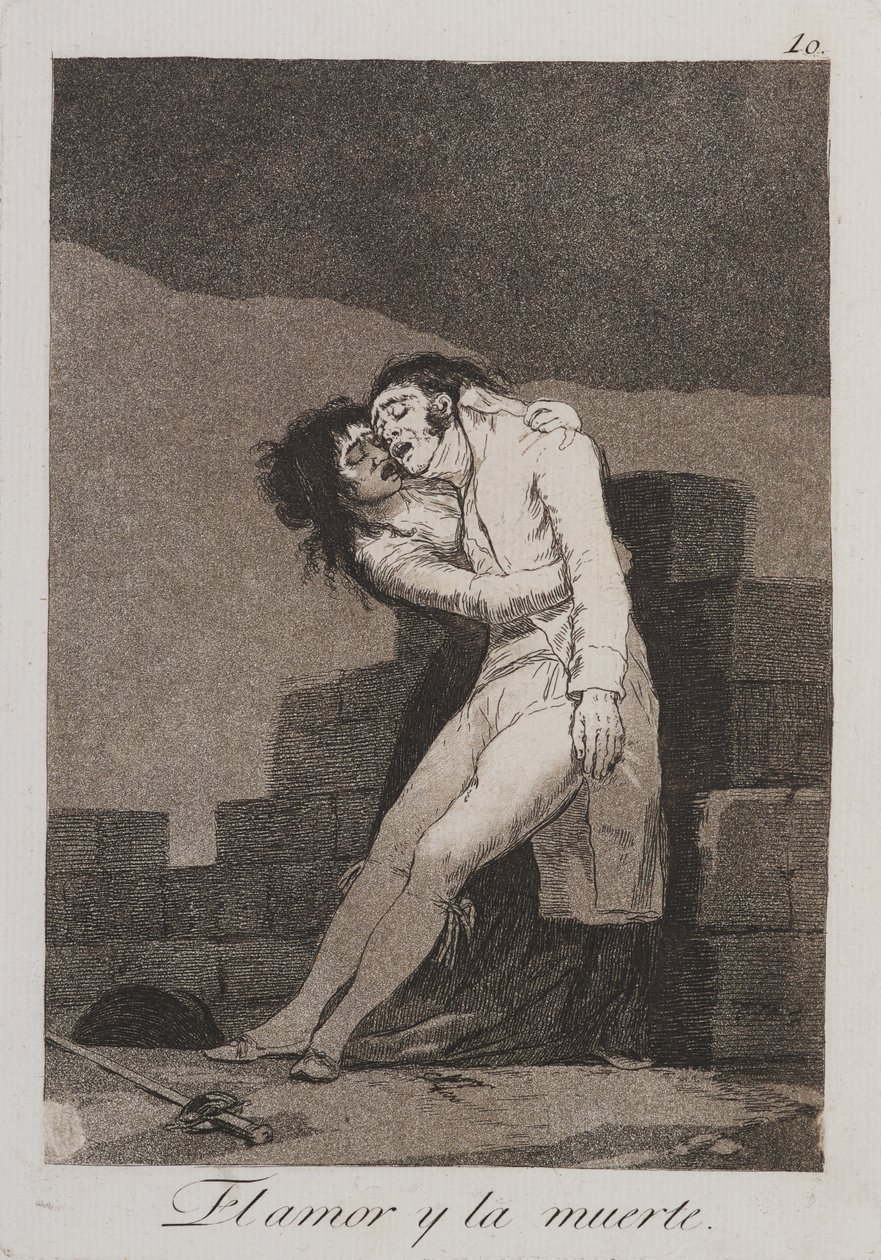 Amore e morte da Francisco de Goya