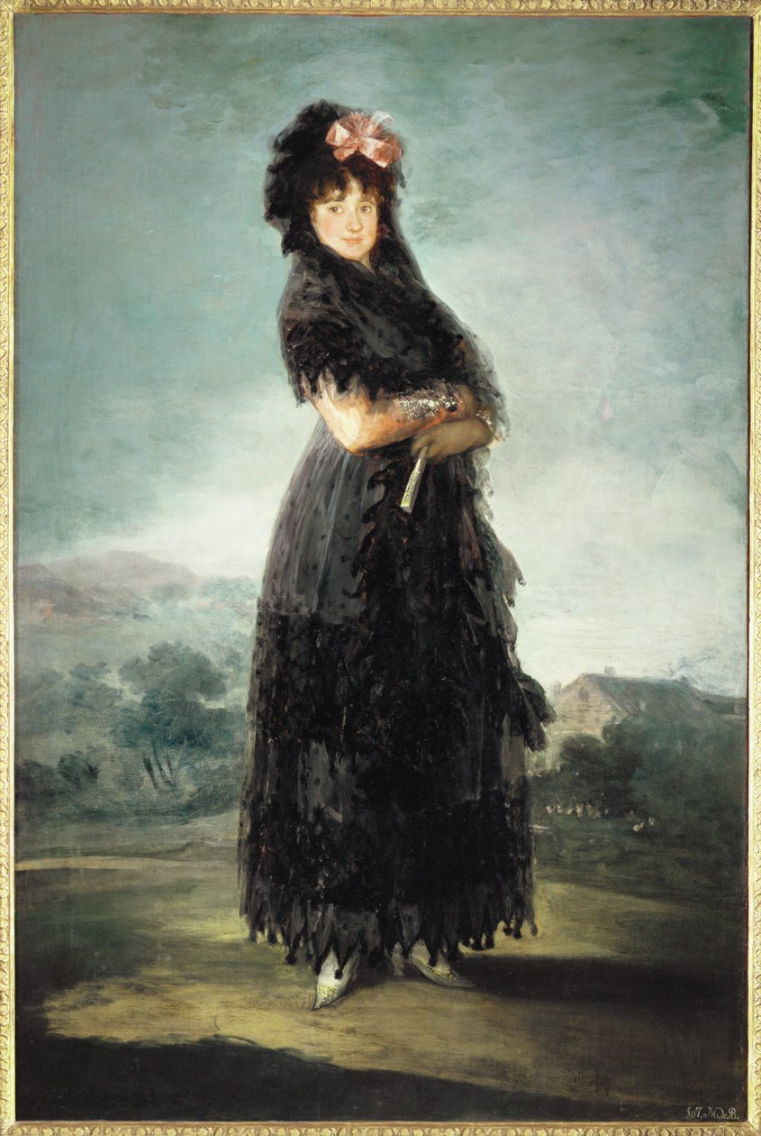 Mariana Waldstein, marchesa di Santa Cruz ... da Francisco Jose de Goya y Lucientes
