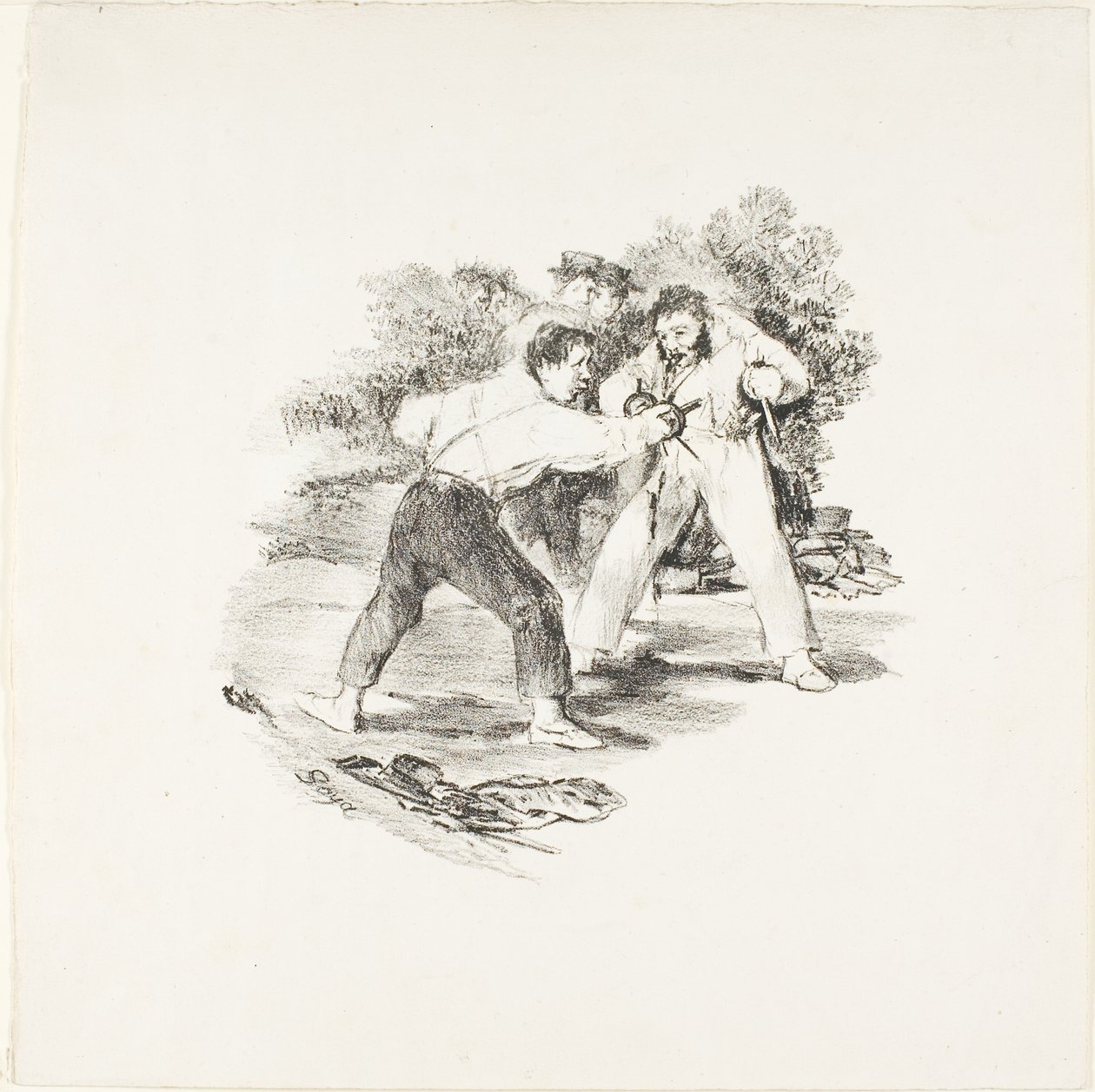 Duello moderno da Francisco Jose de Goya y Lucientes