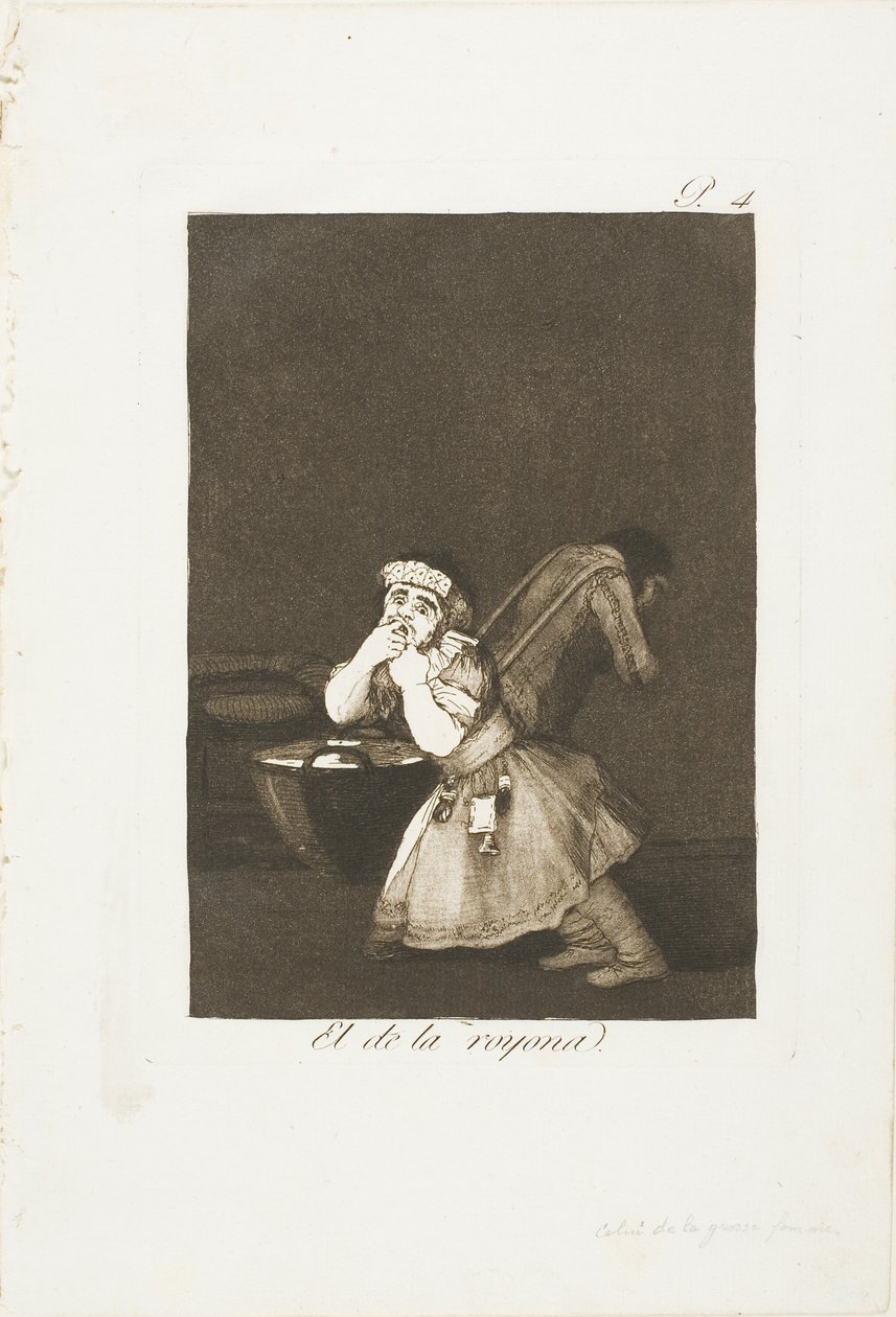 Il figlio della tata, quarto piatto da Los Caprichos da Francisco Jose de Goya y Lucientes