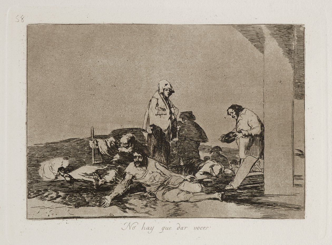 No hay que dar voces (È inutile gridare) da Francisco Jose de Goya y Lucientes