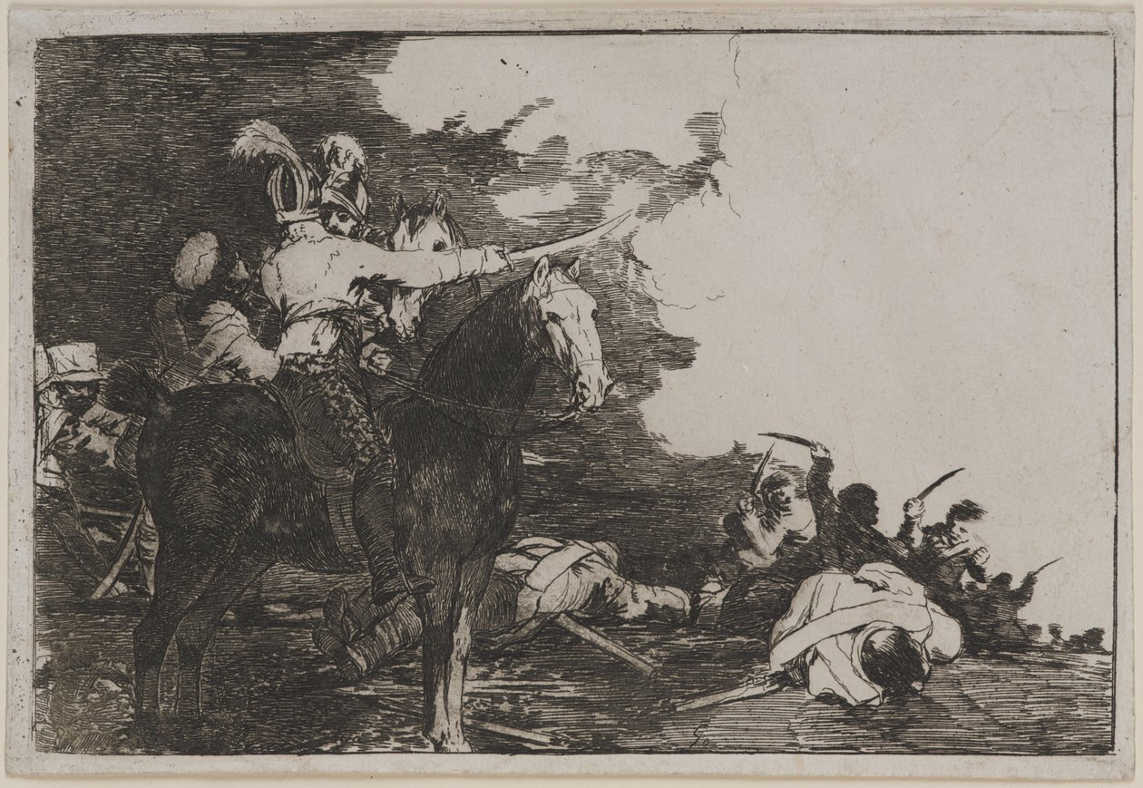 No se convienen da "Desastres de la Guerra" da Francisco de Goya