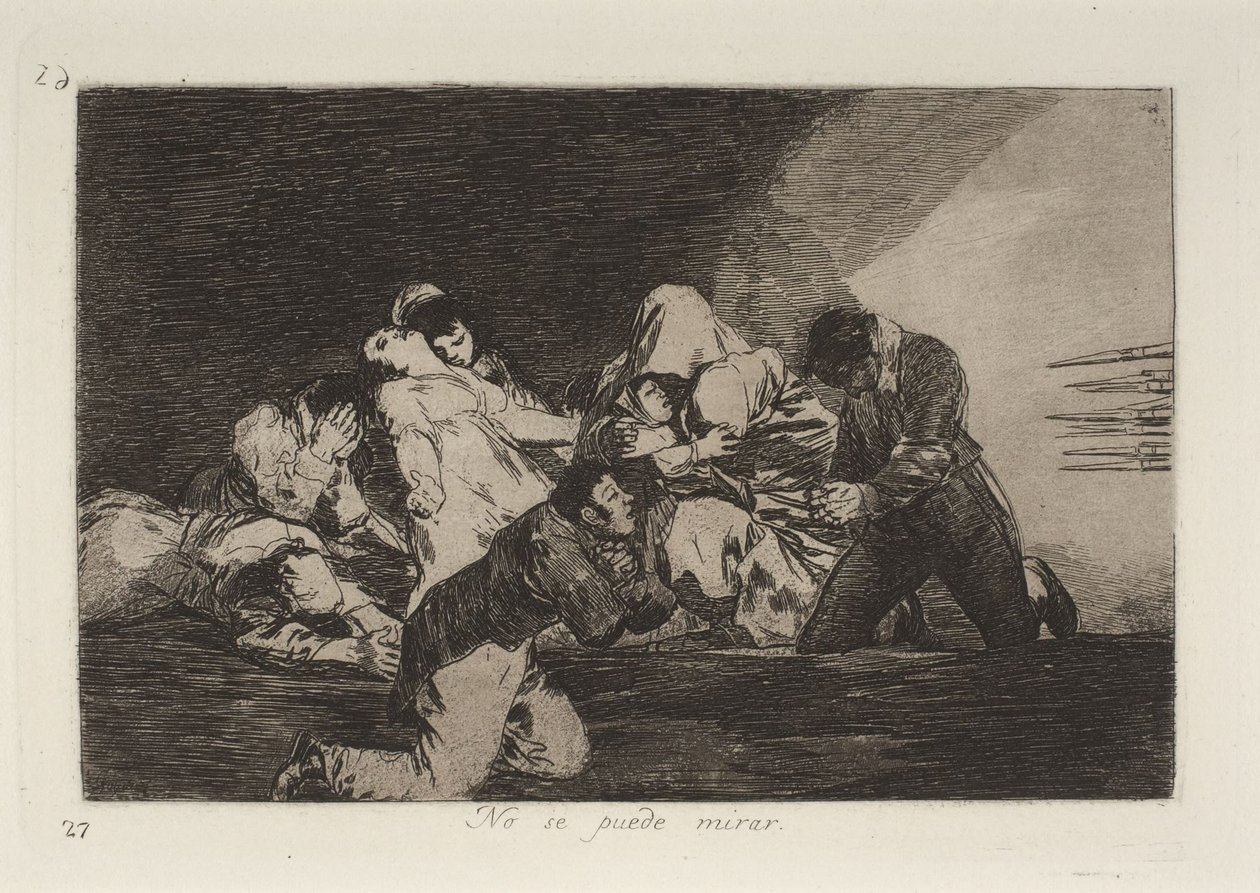 Non si può guardare da Francisco Jose de Goya y Lucientes