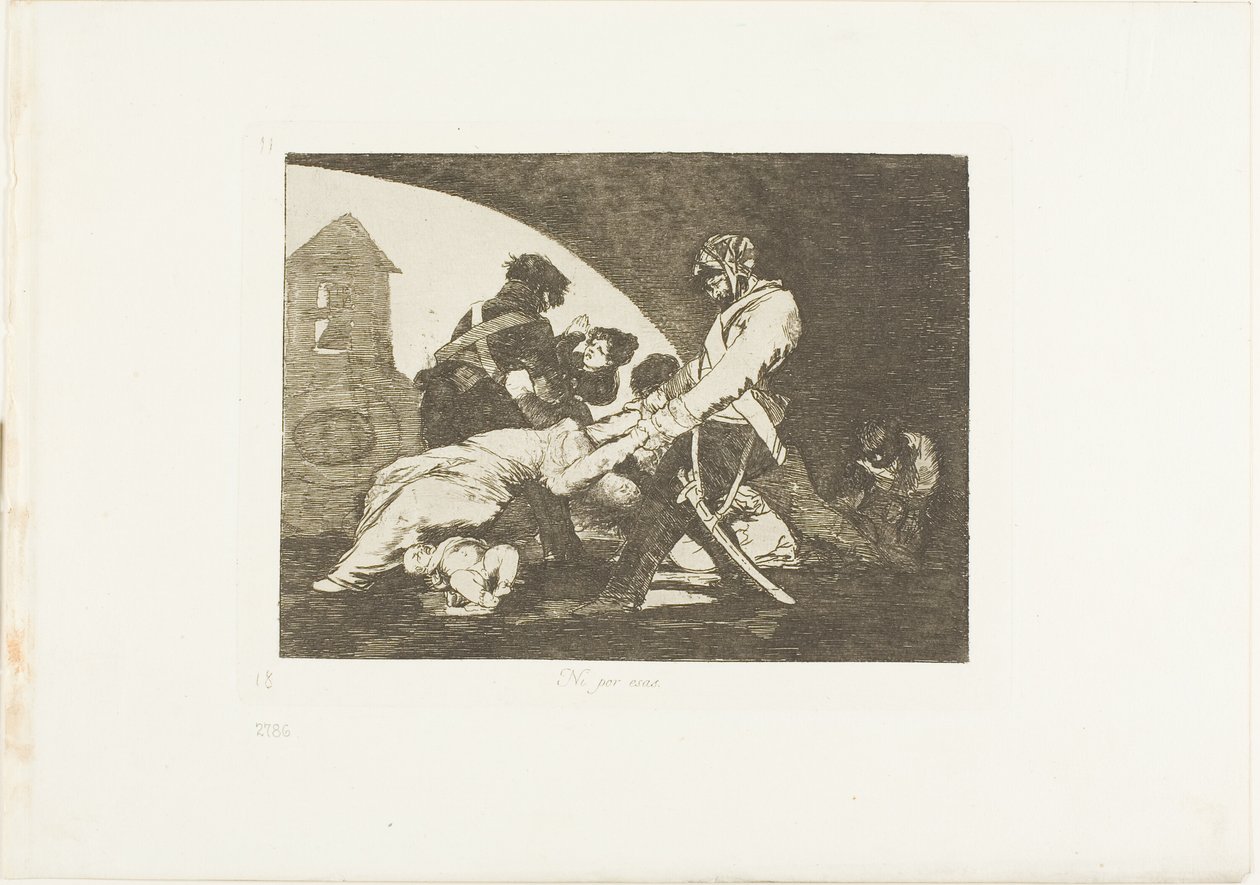 Né questi, tavola undici da I Disastri della Guerra da Francisco Jose de Goya y Lucientes
