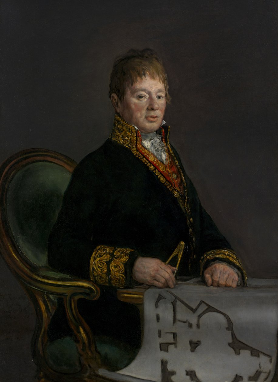 Ritratto di Don Juan Antonio Cuervo, 1819 da Francisco de Goya