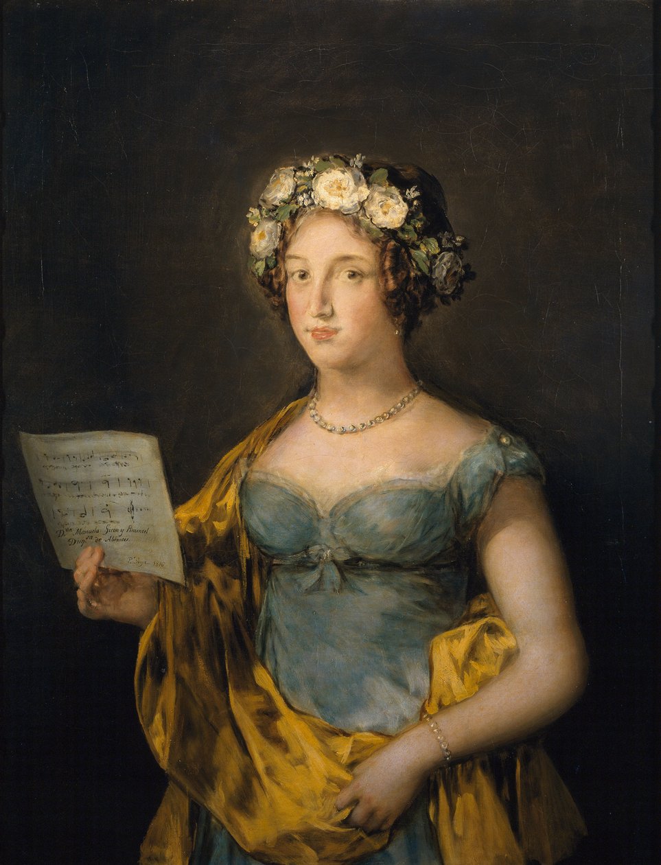 Ritratto di Manuela Tellez Giron y Pimentel, Duchessa di Abrantes da Francisco de Goya